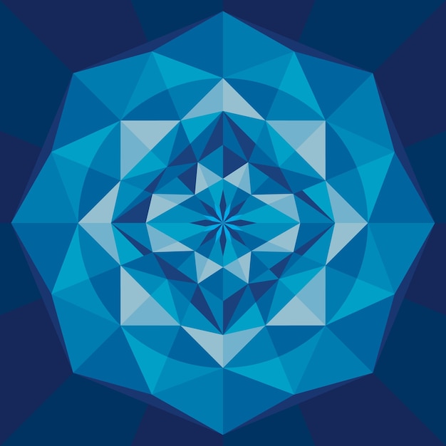 Vector hexagonal geométrico azul oscuro