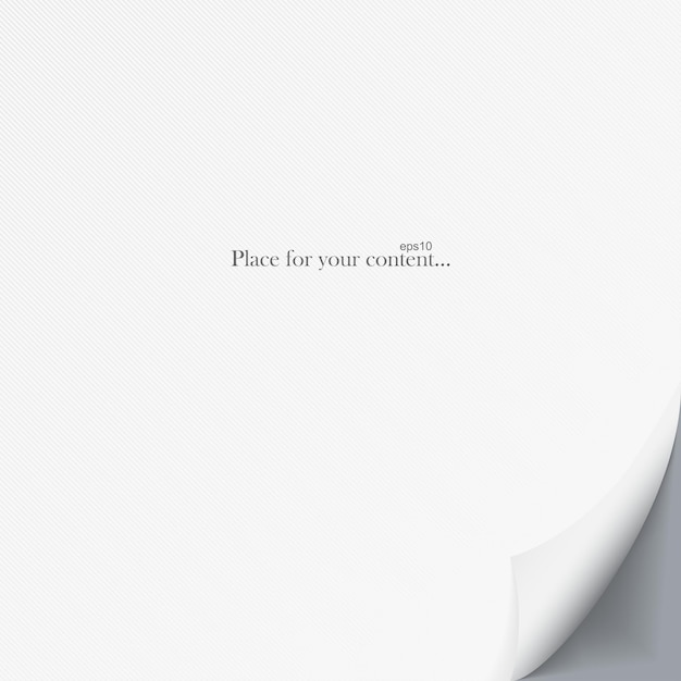 Vector de hoja de papel doblada Fondo de papel para su diseño e ideas