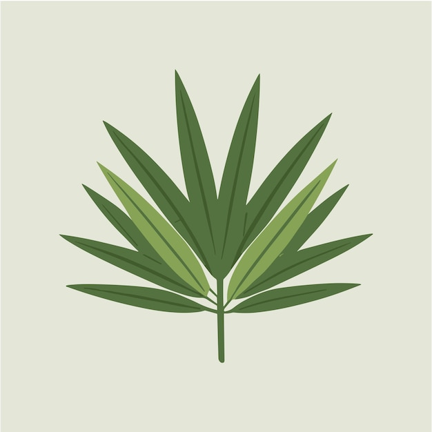 Vector de hojas de bambú