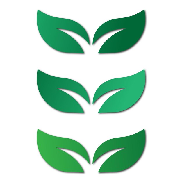 Vector de hojas verdes