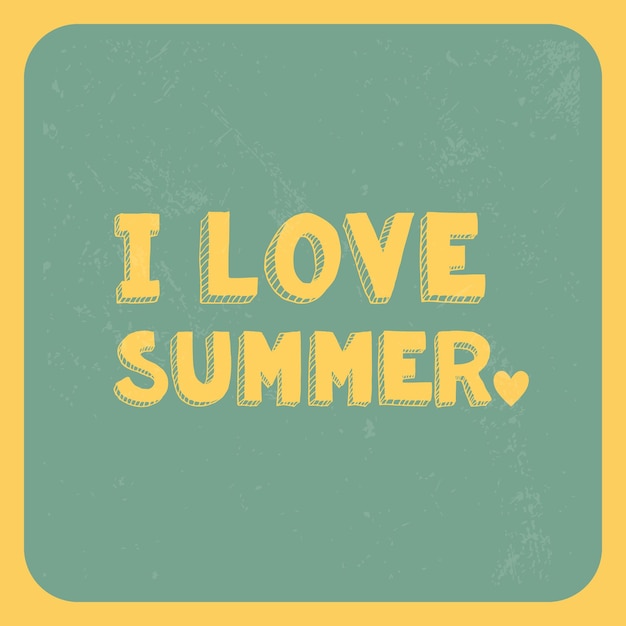 Vector Hola Tiempo de verano Ilustración tipográfica de vacaciones Sol de verano y diversión