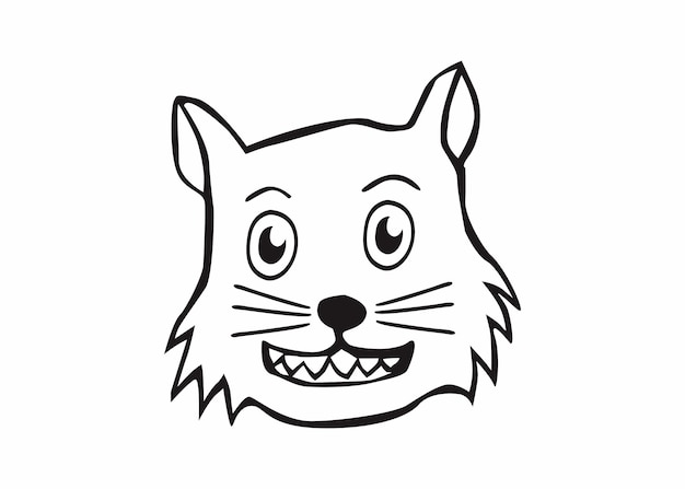 Vector del hombre lobo sonriente