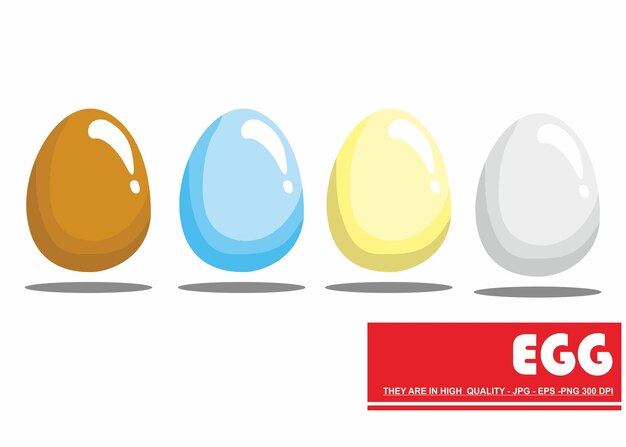 Vector de huevo simple para el día de Pascua