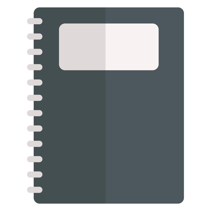 Vector vector de ícones planos de libro negro