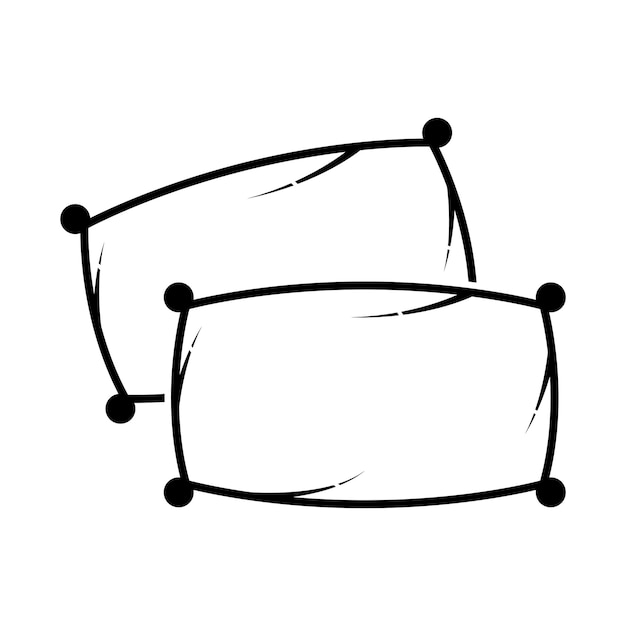 Vector de icono de almohada