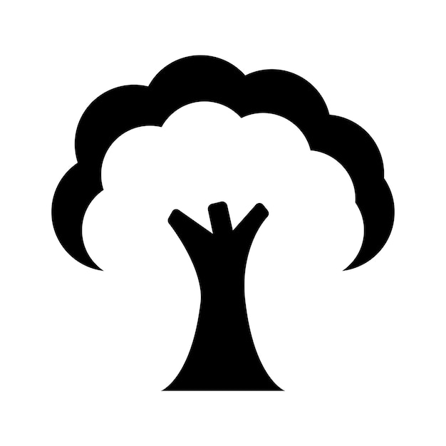 Vector icono de árbol