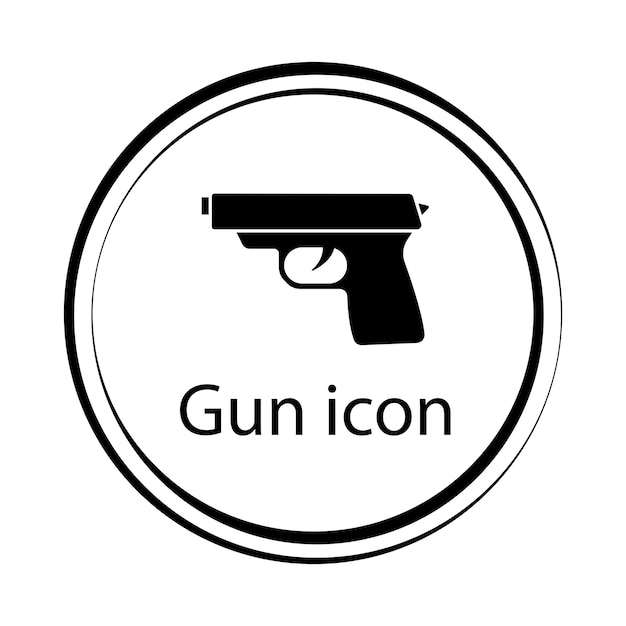 Vector del ícono del arma