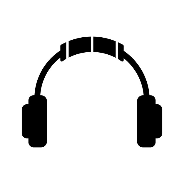 Vector icono de auriculares