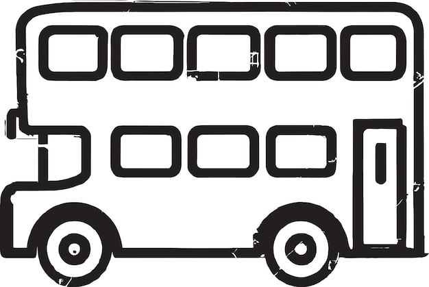 Vector de icono de autobús abstracto