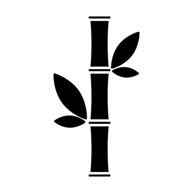 Vector icono de bambú en diseño de moda