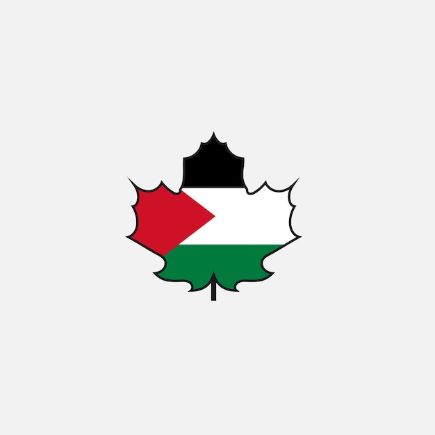 Vector de icono de bandera de Palestina