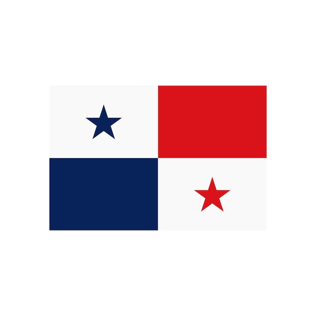 Vector vector del icono de la bandera de panamá