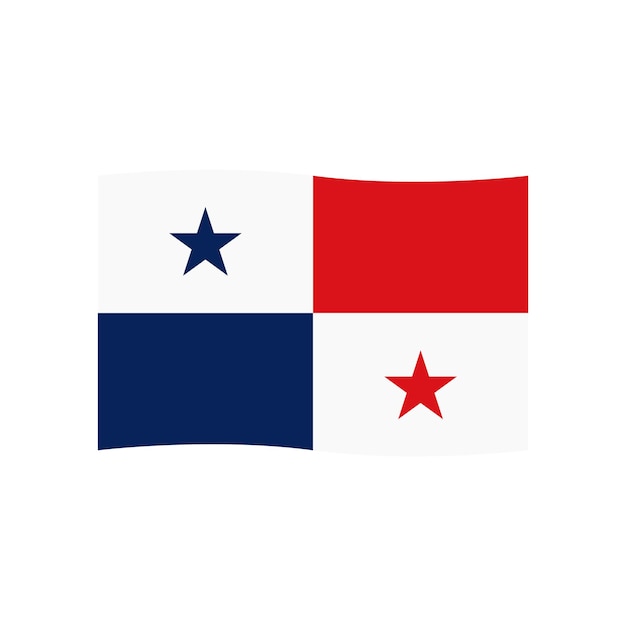 Vector vector del icono de la bandera de panamá