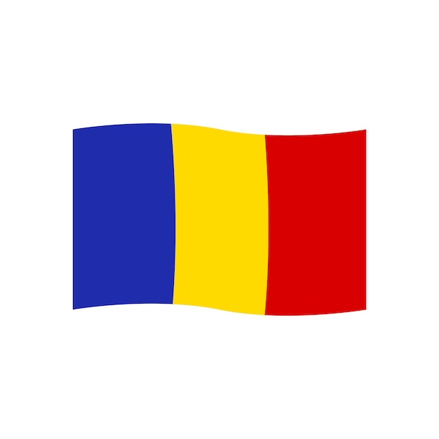 Vector del icono de la bandera de rumania