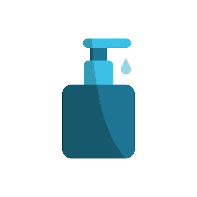 Vector de icono de baño de jabón líquido diseño básico simple y moderno
