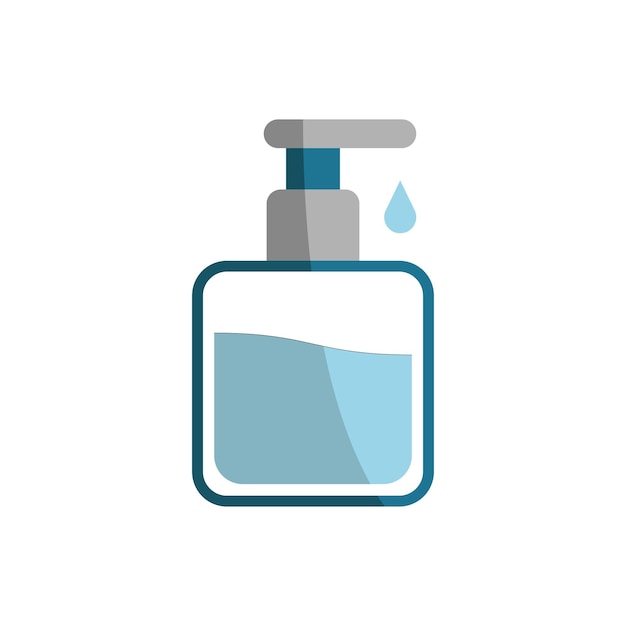 Vector de icono de baño de jabón líquido diseño básico simple y moderno