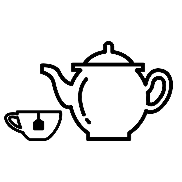 Vector del icono de la bebida de té