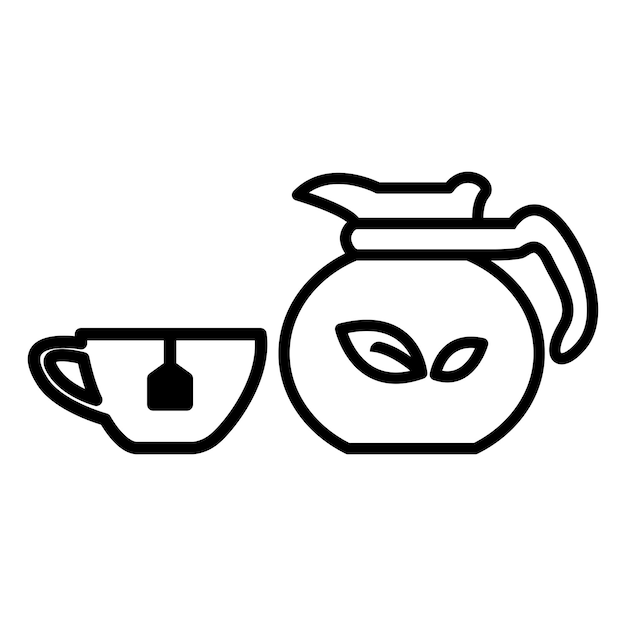 Vector del icono de la bebida de té