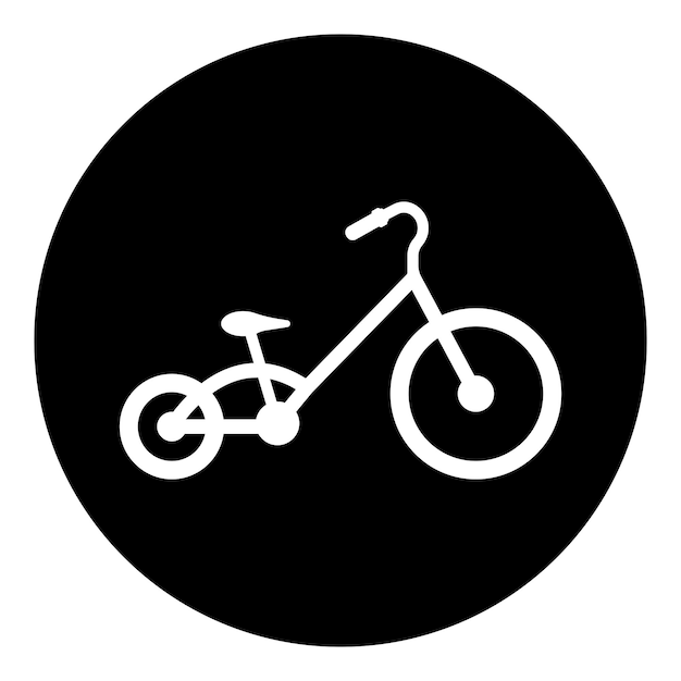 Vector de icono de bicicleta para niños