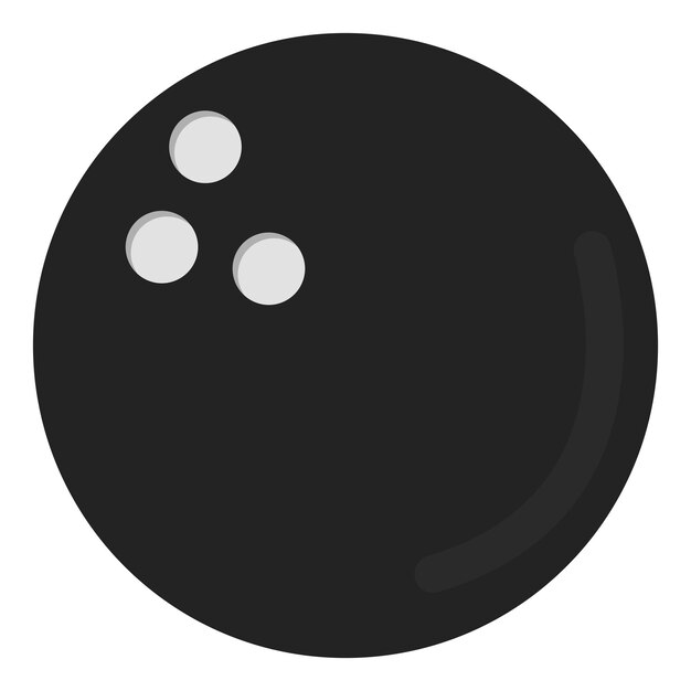 Vector de icono de bolos aislado en fondo blanco