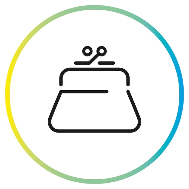 Vector del icono del bolso