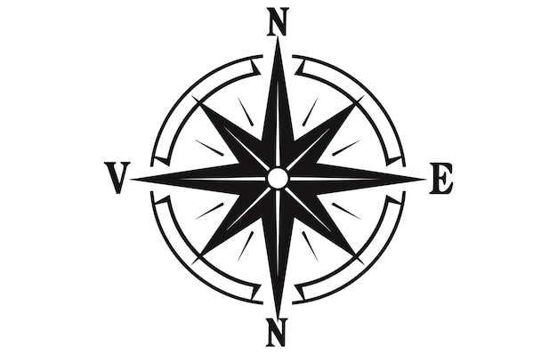 El vector del icono de la brújula es el vector del icono de la brújula.