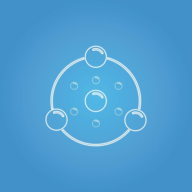 Vector de icono de burbuja