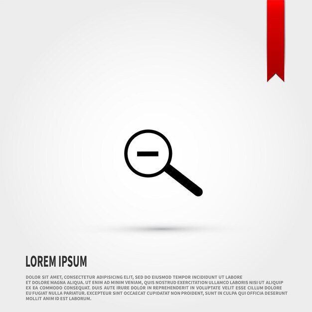 Vector de icono de búsqueda aislado de lúpula Icono de búsqueda
