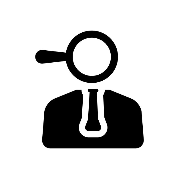 Vector de icono de búsqueda de trabajo