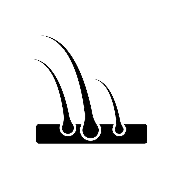 vector de icono de cabello