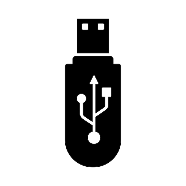 Vector de icono de cable usb en estilo moderno para diseño e impresión