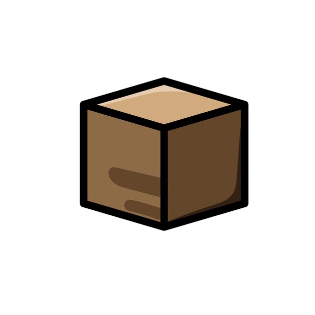 Vector icono de caja