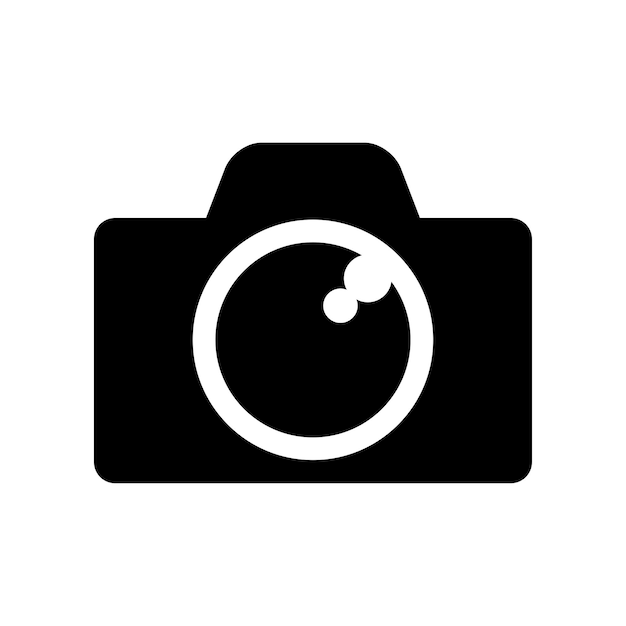 Vector del icono de la cámara Diseño simple