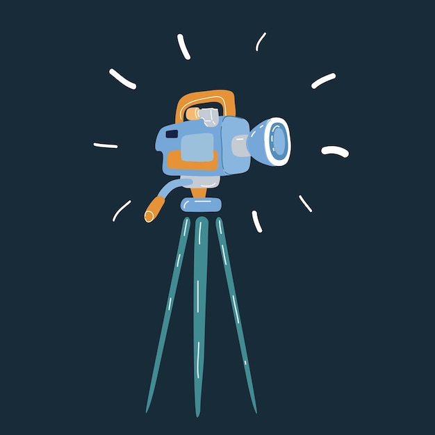 Vector de icono de cámara de vídeo