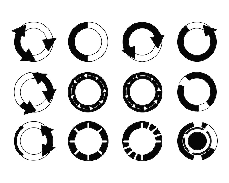 Vector vector de icono de carga creativo vector de ícono de carga elegante