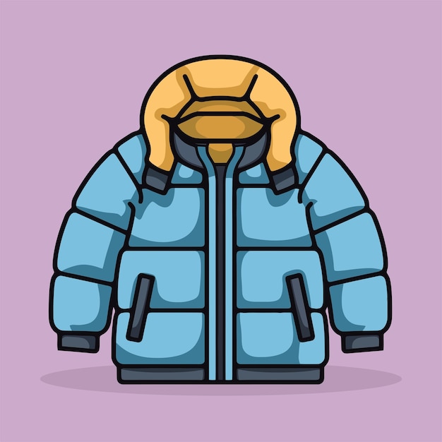 Vector vector del icono de la chaqueta de invierno