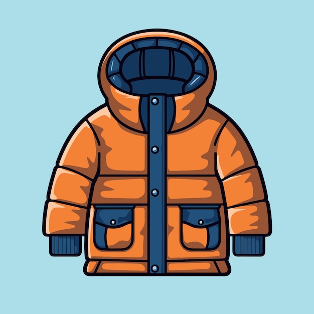 vector del icono de la chaqueta de invierno