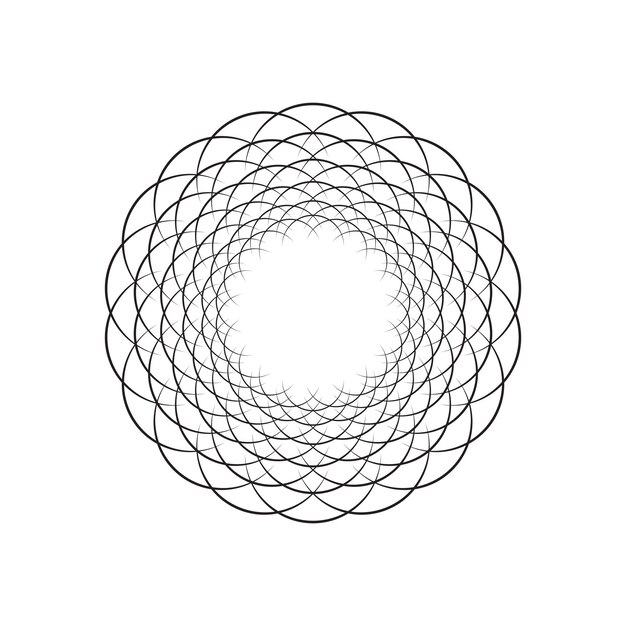 vector de icono de círculo abstracto