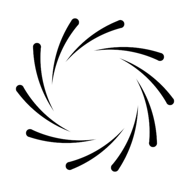 Vector de icono de círculo espiral