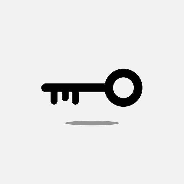 Vector icono clave