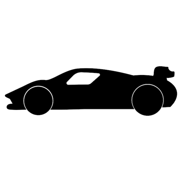 Vector de icono de coche de carreras