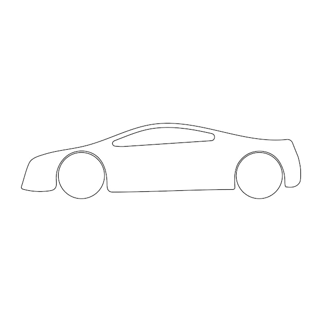 Vector vector de icono de coche de carreras
