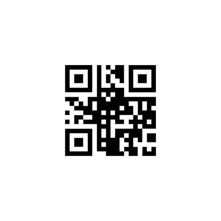 Vector vector de icono de código qr aislado sobre fondo blanco ilustración vectorial