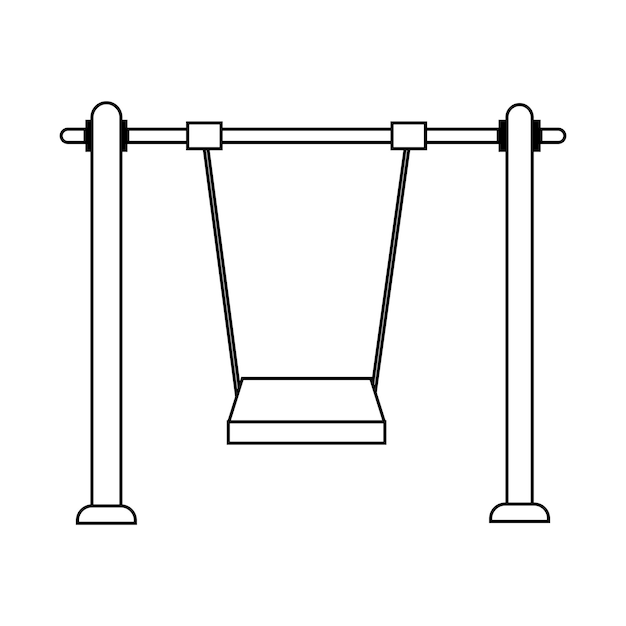 Vector de icono de columpio