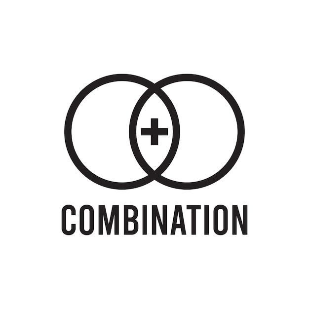 Vector de icono de combinación