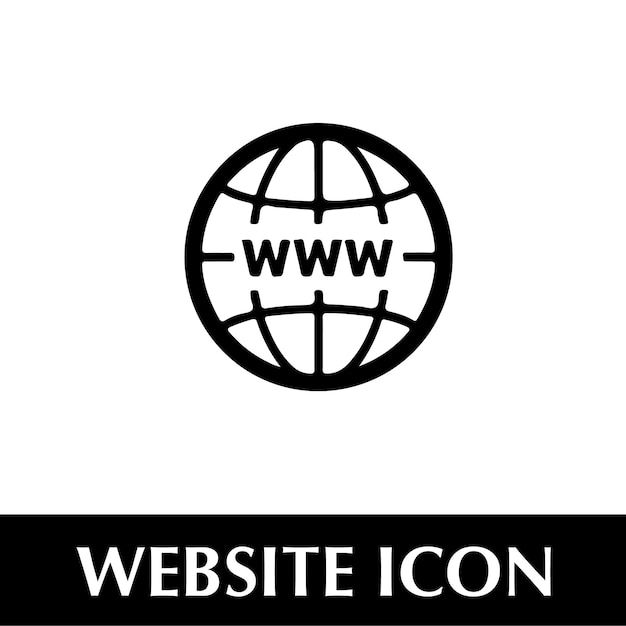 Vector de icono del conjunto de sitios web