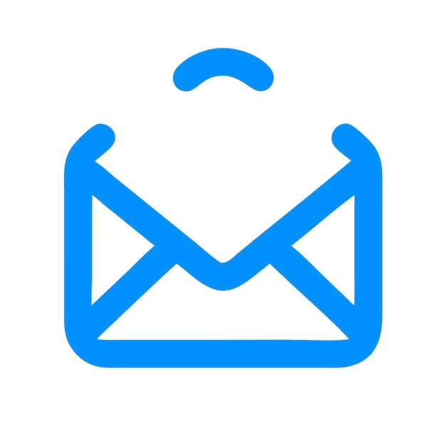 Vector de icono de contacto para el envío de mensajes de correo, sobres, comunicaciones, correos electrónicos, cartas y buzones de entrada