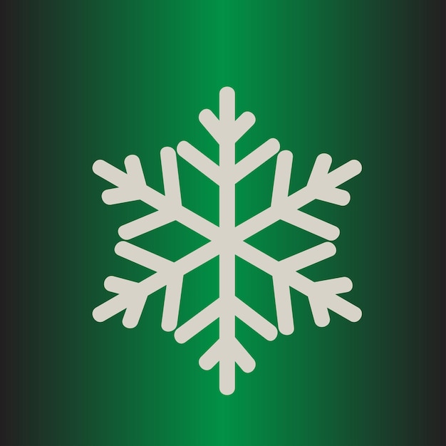 Vector de icono de copo de nieve
