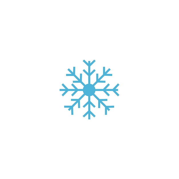 vector de icono de copo de nieve