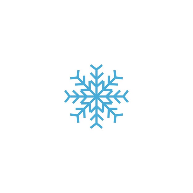 vector de icono de copo de nieve